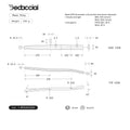 Dedacciai CHAIN STAY 24.0*1.0/.7 CROSS S-BEND