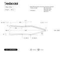 Dedacciai SEAT STAY 16.0*0.7 CROSS S-BEND 18° DEG.