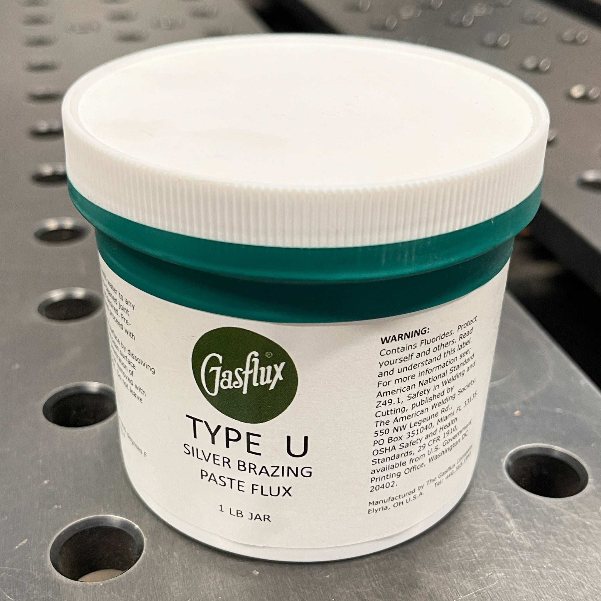 Gasflux type U Silver paste flux 1lb jar